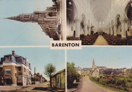 BARENTON. - Multivues. Carte RARE - Barenton