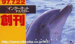 Télécarte Japon * DAUPHIN * DOLPHIN (815) Japan () Phonecard * DELPHIN * GOLFINO * DOLFIJN * - Delphine