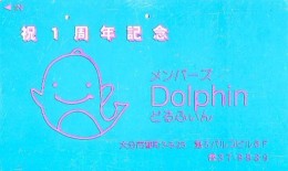 Télécarte Japon * DAUPHIN * DOLPHIN (820) Japan () Phonecard * DELPHIN * GOLFINO * DOLFIJN * - Delphine