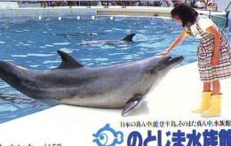 Télécarte Japon * DAUPHIN * DOLPHIN (821) Japan () Phonecard * DELPHIN * GOLFINO * DOLFIJN * - Dolfijnen
