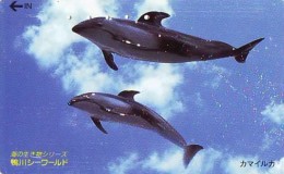 Télécarte Japon * DAUPHIN * DOLPHIN (834) Japan () Phonecard * DELPHIN * GOLFINO * DOLFIJN * - Dolfijnen
