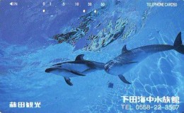 Télécarte Japon * DAUPHIN * DOLPHIN (843) Japan () Phonecard * DELPHIN * GOLFINO * DOLFIJN * - Dolfijnen