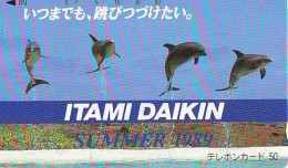 Télécarte Japon * DAUPHIN * DOLPHIN (858) Japan () Phonecard * DELPHIN * GOLFINO * DOLFIJN * - Dauphins