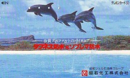 Télécarte Japon * DAUPHIN * DOLPHIN (872a) Japan () Phonecard * DELPHIN * GOLFINO * DOLFIJN * - Delfines