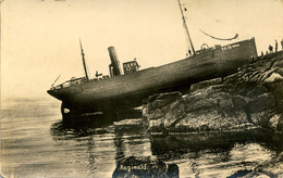 SCILLY ISLES - SS REGINALD AGROUND 1906 RP - GIBSON  Sc40 - Scilly Isles