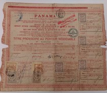 ACTION COMPAGNIE UNIVERSELLE DU CANAL INTEROCEANIQUE DE PANAMA Emission De 1888 - Navigazione
