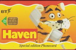 BT Chip Tiger Tigre Tijger Tigre HAVEN Telefoonkaart Telecarte PHONECARD Tarjeta Telecard TELEFONKARTE - Katten