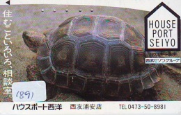 Télécarte Japon * TURTLE * TORTUE  (1891)  PHONECARD JAPAN * * TELEFONKARTE * SCHILDKRÖTE - Schildpadden