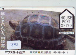 Télécarte Japon * TURTLE * TORTUE  (1892)  PHONECARD JAPAN * * TELEFONKARTE * SCHILDKRÖTE - Turtles