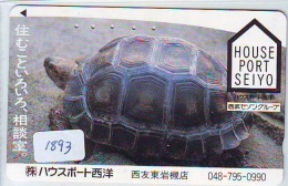 Télécarte Japon * TURTLE * TORTUE  (1893)  PHONECARD JAPAN * * TELEFONKARTE * SCHILDKRÖTE - Schildpadden
