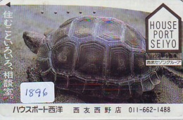 Télécarte Japon * TURTLE * TORTUE  (1896)  PHONECARD JAPAN * * TELEFONKARTE * SCHILDKRÖTE - Schildpadden