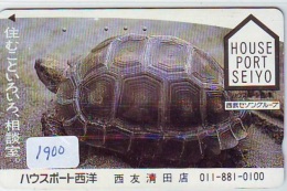 Télécarte Japon * TURTLE * TORTUE  (1900)  PHONECARD JAPAN * * TELEFONKARTE * SCHILDKRÖTE - Turtles