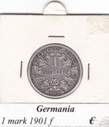 GERMANIA  1 MARK  1901 LETTERA F  COME DA FOTO - 1 Mark