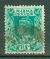 Burma: 1938/40   KGVI   SG23    1½a    Used - Burma (...-1947)