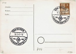 Germany - Sonderstempel / Special Cancellation   (S589) - American,British And Russian Zone