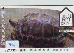 Télécarte Japon * TURTLE *  (1906) PHONECARD JAPAN * * TORTUE *   TELEFONKARTE * SCHILDKRÖTE - Turtles
