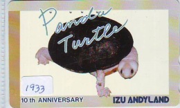 Télécarte Japon * TURTLE *  (1933) PHONECARD JAPAN * * TORTUE *   TELEFONKARTE * SCHILDKRÖTE - Turtles