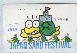 Télécarte Japon * TURTLE *  (1934) PHONECARD JAPAN * * TORTUE *   TELEFONKARTE * SCHILDKRÖTE - Schildkröten