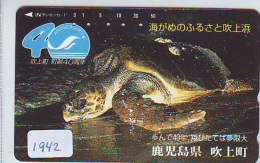 Télécarte Japon * TURTLE *  (1942) PHONECARD JAPAN * * TORTUE *   TELEFONKARTE * SCHILDKRÖTE - Tartarughe