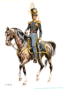 MILITARIA - ARMEE  - ETATS UNIS - UNIFORME - OFFICIER  - 1° REGIMENT DE DRAGONS - 1836 - CP ILLUSTRATEUR; W. TRITT - Autres & Non Classés