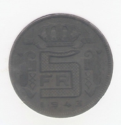 LEOPOLD III * 5 Frank 1943 Frans * Prachtig * Nr 7288 - 5 Francs