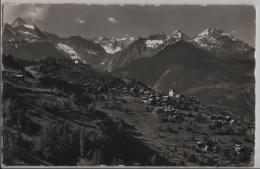 Zeneggen Mit Bietschhorn, Stockhorn, Lötschenbreithorn Und Gerstenhorn - Photo: E. Gyger No. 10232 - Zeneggen