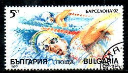 BULGARIE. N°3320 Oblitéré De 1990. Natation/J.O. De Barcelone. - Schwimmen