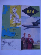 BEA. LÍNEAS AÉREAS BRITANICAS - UK 50s AVIATION BRITISH EUROPEAN AIRWAYS. 6 PAGES. SPANISH TEXT. - Advertenties