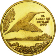 Monnaie, Guatemala, Quetzal, 1995, Tower, SPL, Gilt Alloy, KM:1b.2 - Guatemala