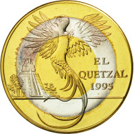 Monnaie, Guatemala, 10 Quetzales, 1995, Tower, SPL, Tri-Metallic, KM:2c.1 - Guatemala