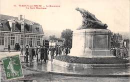 Verdun     55      Le Monument Et La Gare - Verdun