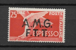 1947 MH Triest, Espresso, Decalco Della Soprastampa - Posta Espresso