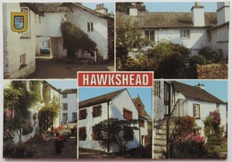 Hawkshead Multiview. Grandy Nook, Anne Tyson's Cottage, Old Grammar School. Unposted - Hawkshead