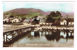 RB 1157 -  Raphael Tuck Real Photo Poscard - Luss From Pier Loch Lomond Scotland - Dunbartonshire