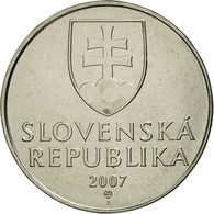 Monnaie, Slovaquie, 2 Koruna, 2007, FDC, Nickel Plated Steel, KM:13 - Slovaquie