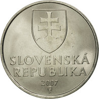 Monnaie, Slovaquie, 5 Koruna, 2007, FDC, Nickel Plated Steel, KM:14 - Slowakije