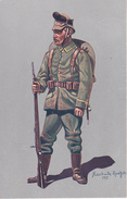 AK Unteroffizier Des (K. Sächs.) Schützen-(Füs.-) Regt. Prinz Georg Nr. 108 (Dresden) - Wohlfahrtskarte- 1914-15 (28958) - Uniformen