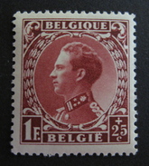 LOT R3586/580 - 1934 - BELGIQUE - ROI LEOPOLD III - N°393 - NEUF * - 1934-1935 Leopold III