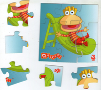 MAGNETS   QUICK     PERSONNAGE SUR TOBOGGAN - Characters
