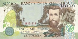 Colombia (BDLR) 5000 Pesos 2001 UNC Cat No. P-452b / CO452b - Colombia