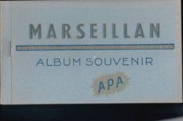 AD352 ALBUM SOUVENIR COMPLET 10 CPA  MARSEILLAN ...AVEC DES BELLES ANIMATIONS - 5 - 99 Karten