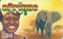 éléphant Elephant Animal Carte Prépayée Afrique Card  Karte (W762) - Otros – Africa