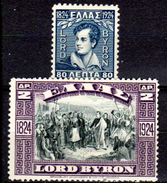 Grecia-F0166 - 1924 - Yvert & Tellier N. 345-346 (+/++) LH/MNH - Senza Difetti Occulti. - Usados