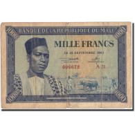 Billet, Mali, 1000 Francs, 1960, 1960-09-22, TB - Malí