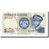 Billet, Lesotho, 5 Maloti, 1981, 1981, KM:5a, NEUF - Kenya