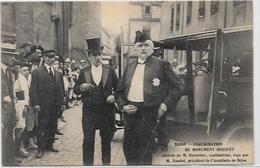 CPA Inauguration Du Monument Bossuet Non Circulé Voiture Automobile Hanotaux Académicien - Dijon