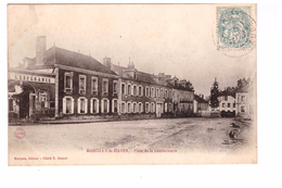 10 Marcilly Le Hayer Place De La Gendarmerie Cachet Marcilly 1905 - Marcilly