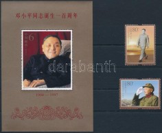 ** 2004 Deng Xiaoping Parancsnok Mi 3554-3555 + Blokk Mi 121 - Altri & Non Classificati