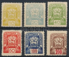 ** * 1945 Forgalmi Sor Mi 81-86 (sárgás Gumi / Yellowish Gum) - Other & Unclassified