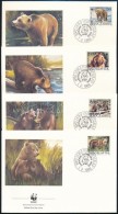 1988 WWF Medve Sor Mi 2260-2263 4 Db FDC-n - Otros & Sin Clasificación